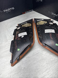 01-06 BMW E46 M3 Convertible Rear Left Right Door Cards Panels Trims Cinnamon