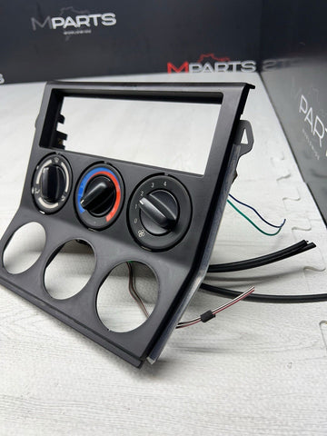 BMW 98-02 Z3 M Z3M Trim Center Console Gauge Climate Controls Black 51162491387