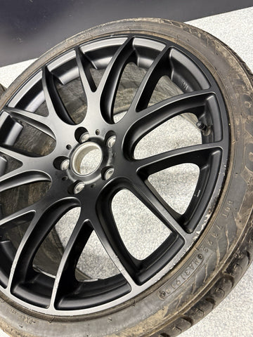 Beyern Wheels Rims 5x120 BMW E46 M3 19x8.5 ET40 19x9.5 ET38 Matte Black Set