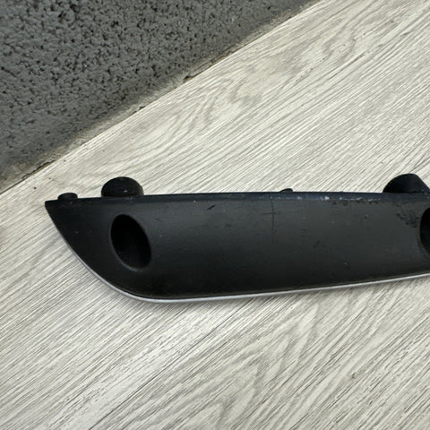 01-06 BMW OEM E46 M3 Brushed Aluminum/Black Vert Trim Armrest Left Driver Rear