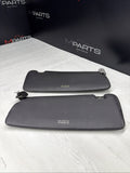 BMW 94-99 E36 M3 Black Sun Visors Sunvisors Pair OEM *Notes*