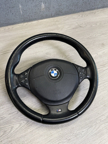 1999-2002 BMW Z3M SPORT STEERING WHEEL BLACK LEATHER OEM