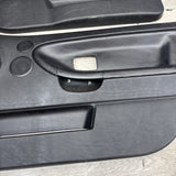 92-98 BMW E36 Sedan Front Interior Door Panel Card Pair Black Nappa OEM *Notes*