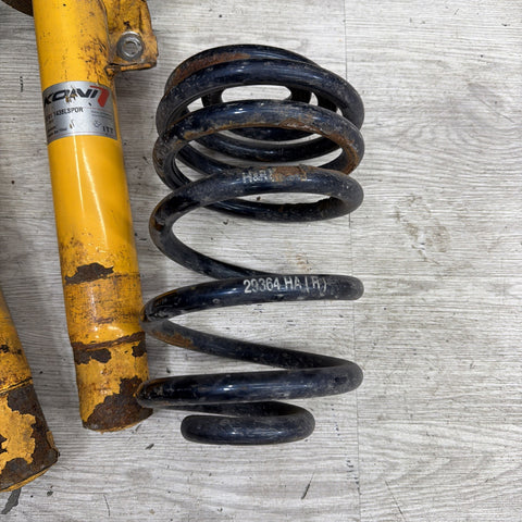01-06 BMW E46 M3 KONI Front & Rear Suspension Struts Shocks H&R Lowering Springs