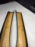 BMW E39 A PILLARS TRIM BLACK FRONT PAIR LEFT RIGHT OEM M5 *Broken*