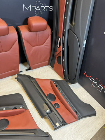 08-13 BMW E92 M3 Coupe Original Fox Red Interior Front Seats Rear Seats Complete