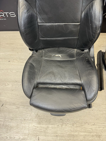 01-06 BMW E46 M3 Convertible Interior Front Heated Seats Black *Notes*