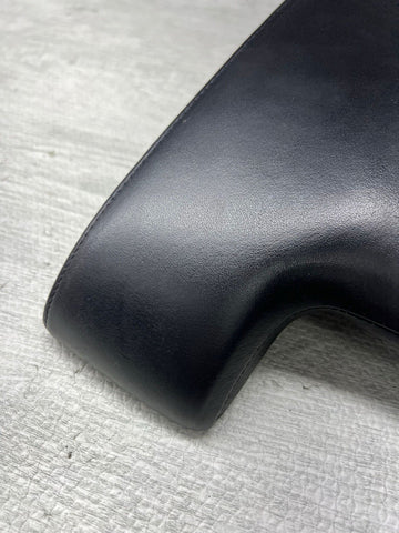 01-06 BMW E46 M3 Center Console Armrest Arm Rest Black Leather
