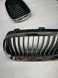 08-13 BMW E90 E92 E93 M3 Front Kidney Grilles Grills Chrome OEM
