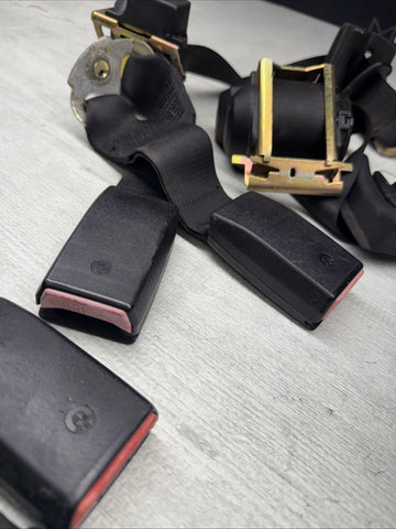 BMW 87-91 E30 318 M3 Coupe Seat Belts Seatbelts Rear Set