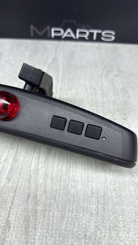 08-13 BMW 135i Rear View Mirror Black E82 E88 9166264 Garage Button 128 OEM