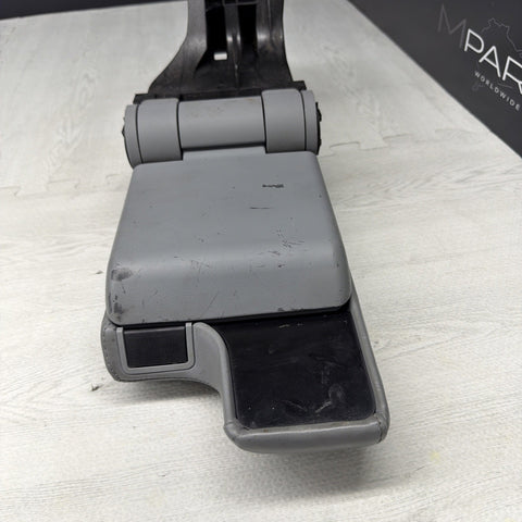 01-06 BMW E46 M3 Center Console Armrest Arm Rest Dove Grey Leather