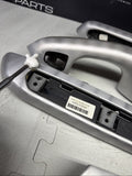 01-06 BMW E46 3 Series M3 Coupe Interior Armrests Trim Set Aluminum *Tab