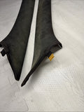 BMW E39 A PILLARS TRIM BLACK FRONT PAIR LEFT RIGHT OEM M5 *Broken*