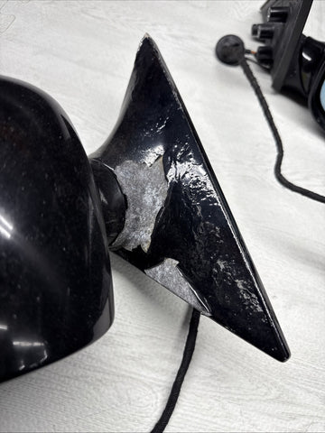 01-06 BMW E46 M3 Side View Door Mirrors Pair Jet Black *Paint Bubbling