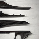 13-19 OEM BMW F06 M6 Central Console Dash Center Door Carbon Interior Trim Set
