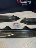 Carbon Fiber V Style Front Bumper Lip Spoiler For 2021-25 BMW G80 M3 G82 G83 M4