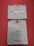Mpartsworldwide Classic  Tee T Shirt T-Shirt 2025 Gray Company Design L Large