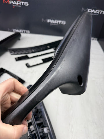01-06 BMW E46 M3 Coupe Interior Armrests Trim Set Piano Black