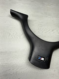 OEM 01-06 BMW E46 M3 Lower Steering Wheel Trim Cover Plate Black *1 Broken Tab