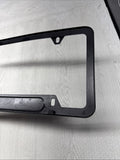 License Plate Frame BMW Power Turbocharged Carbon Fiber Style Front Rear Cover