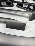 01-06 BMW E46 M3 Convertible Interior Armrests Trim Set Titan Shadow Grey