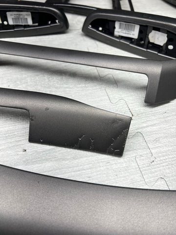 01-06 BMW E46 M3 Convertible Interior Armrests Trim Set Titan Shadow Grey