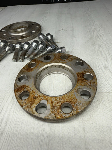 12.5MM Spacers + Extended Bolts PAIR 5x120 BMW E SERIES