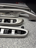 01-06 BMW E46 M3 Custom Painted Black Door Trim Armrests Front Rear Coupe