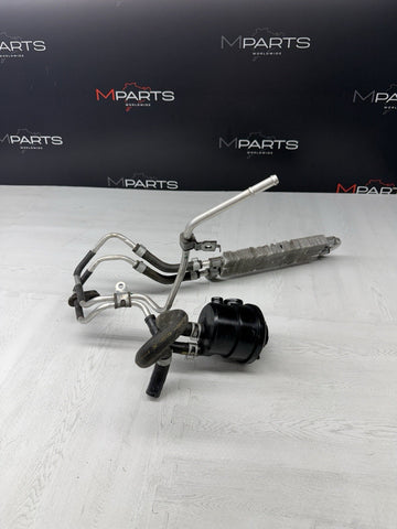 2010 NISSAN GT-R R35 GTR 3.8L VR38 OEM POWER STEERING RESERVOIR + LINES + COOLER