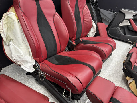 21-25 ACURA TLX TYPE S INTERIOR SET RED ALCANTARA LEATHER SEATS OEM 7K MILES