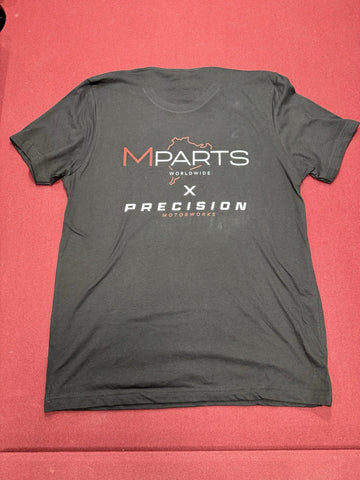 Mpartsworldwide X Precision Tee T Shirt T-Shirt 2025 Black S54 Design Medium M
