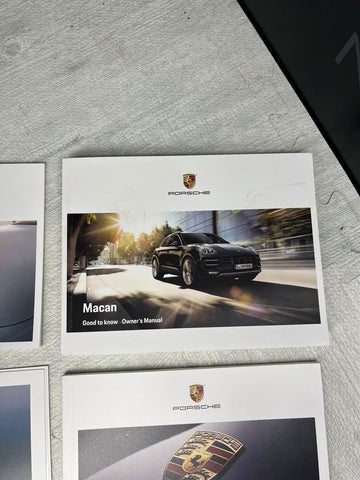 16-24 PORSCHE MACAN OWNERS MANUAL BOOK BOOKS BOOKLET GUIDE SET w/ CASE