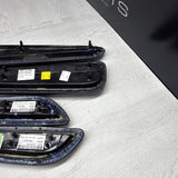 01-06 BMW E46 M3 Convertible Door Upper Arm Rest Armrest Pads Black *Notes*