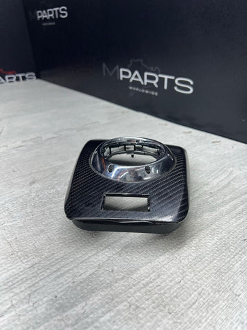 01-06 BMW E46 M3 Center Dome SMG Shift Plate Carbon Fiber Wrap 7896461