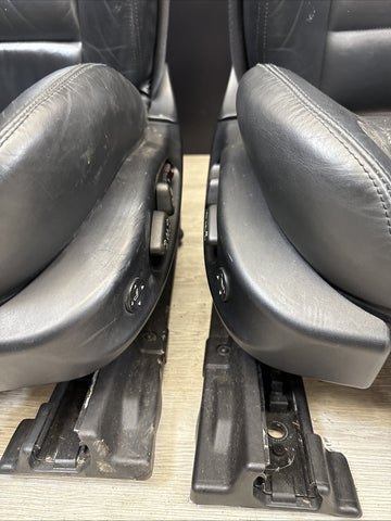 01-06 BMW E46 M3 Convertible Interior Front Non Heated Seats Black