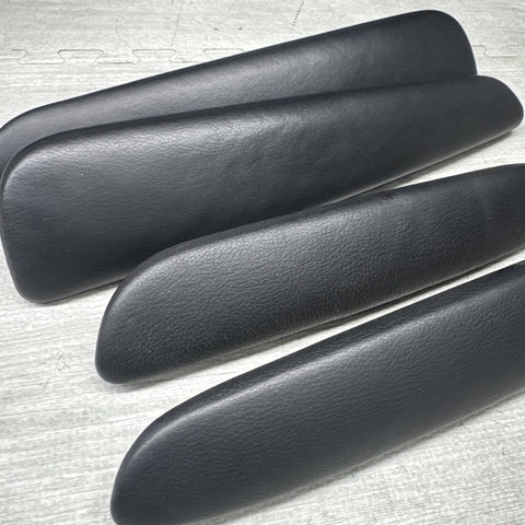 01-06 BMW OEM E46 M3 Coupe Trim Armrest Pads Set Black 8238622 *Notes*