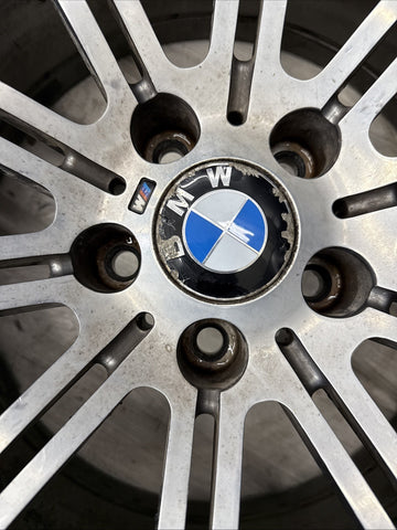 08-13 OEM BMW E90 E92 E93 M3 Rear 19” Wheel Rim Style 220M Silver 19x9.5 ET23