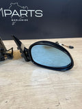 01-06 BMW E46 M3 Side View Door Mirrors Pair Carbon Black