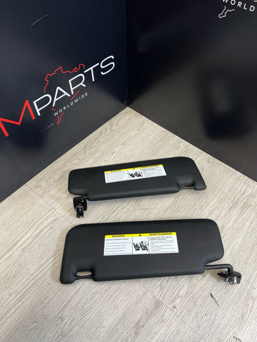 18-23 BMW X3M X4M X3 X4 Front Sun Visors Set OEM Black