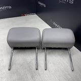 2001-2006 BMW E46 M3 Convertible Grey Rear Headrests Head Rests Pair OEM