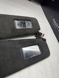 06-10 BMW E60 M5 Black Alcantara Sun Visors 7897609