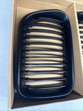 NEW BMW 97-99 E36 M3 Front Kidney Grilles Matte Black Set