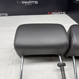2001-2006 BMW E46 M3 Convertible Black Rear Headrests Head Rests Pair 64k Miles