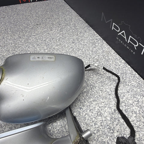 01-06 BMW E46 M3 Side View Door Mirrors Pair Titan Silver *Notes*