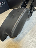 01-06 BMW E46 M3 Center Console Armrest Arm Rest Black Leather