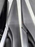 14-18 OEM BMW F15 X5 Dash Door Panel Fine Silver Decor Interior Trim Cover SET