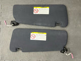 01-06 BMW E46 M3 Coupe Left Right Sunvisors Sun Visors Black Pair