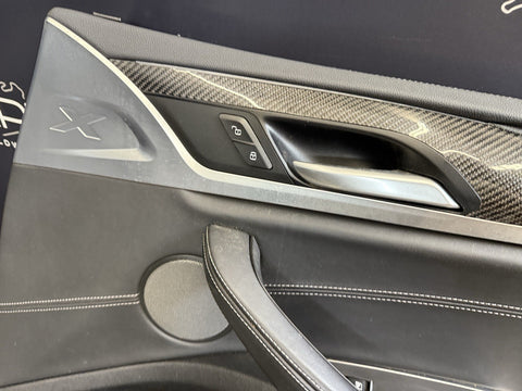 20-25 BMW F97 X3M Original Black Front Rear Door Interior Seats Complete *Rail