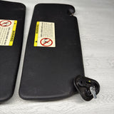 BMW 94-99 E36 M3 Black Sun Visors Sunvisors Pair OEM